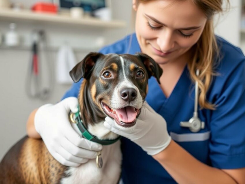 Veterinary therapist for a dog Veterinary therapist for a dogфото